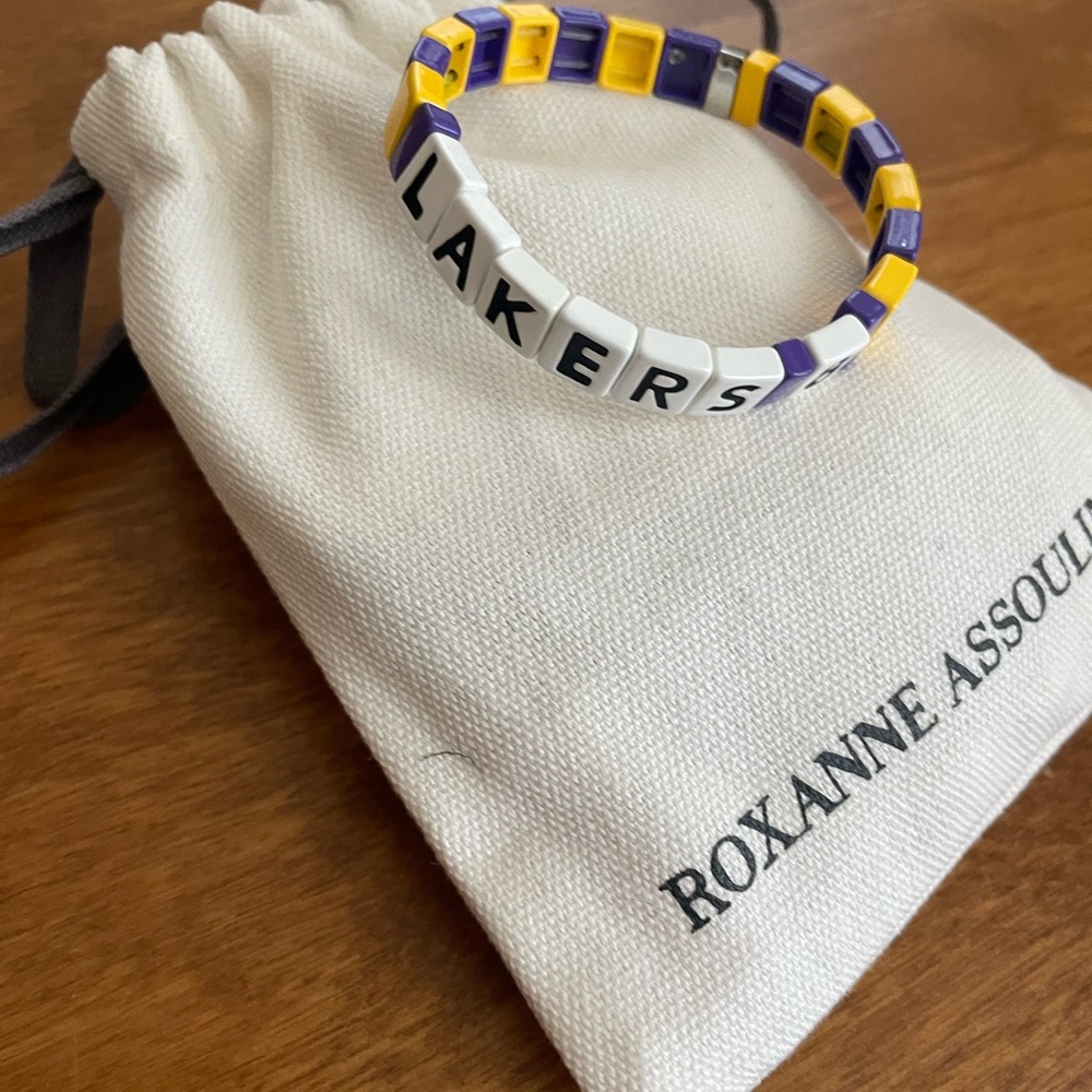 Roxanne Assoulin bracelet - custom - LA Lakers #basketball